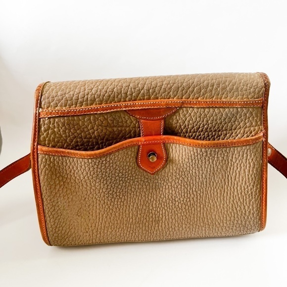VINTAGE DOONEY & BOURKE Leather Crossbody Brown Tan Purse - Picture 8 of 8